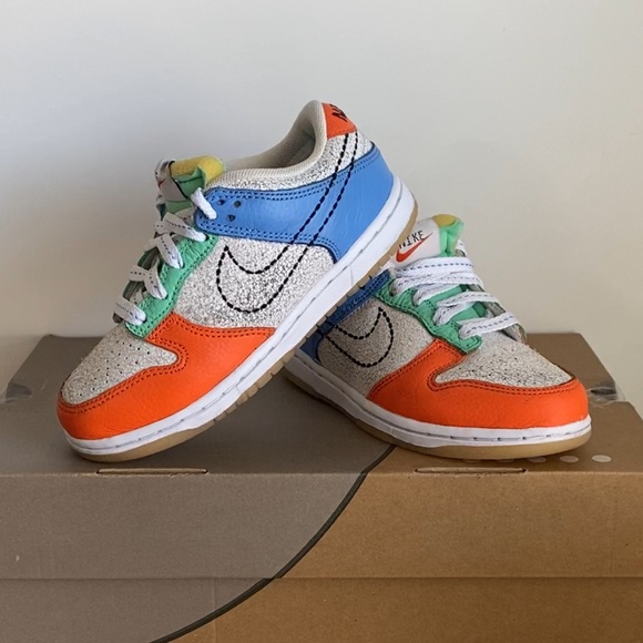 Nike Other - RARE Nike Dunk Low “Nike 101” Multi-Color Low Top Shoes- SZ 12 C